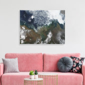 マッケンジー川はマッケンジー湾に注ぐ キャンバスプリント (インサイチュ (リビング))