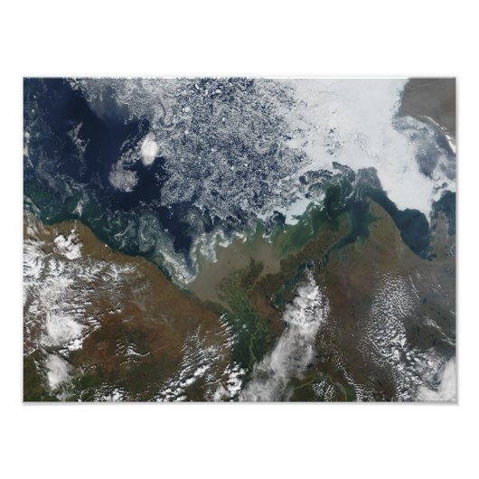 マッケンジー川はマッケンジー湾に注ぐ フォトプリント            (正面)