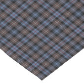 マッケンジー族再生タータンチェックブラウンとブルー ショートテーブルランナー (コーナー)