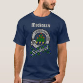 マッケンジー氏族のバッジとタータン Tシャツ (正面)