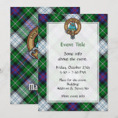 マッケンジー氏族の紋章（ドレス・タータンにのせたもの） 招待状 (正面/裏面)