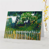 マッケ – カンダンの庭の洗濯 カード (黄色い花)