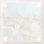 マッケ – ロッキーの風景， ガラスコースター (裏面)