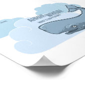 マッコウクジラとペチュニアのボウル ポスター (角)