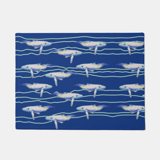 マッコウクジラドアマット ドアマット (正面)