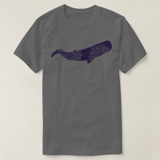 マッコウクジラ曼荼羅 Tシャツ (デザイン正面)