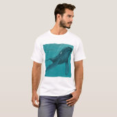 マッコウクジラ キット 水中 Tシャツ (正面フル)