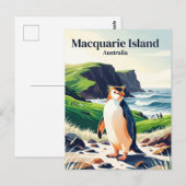 マッコーリー島 オーストラリア ポストカード (正面/裏面)