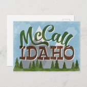 マッコールアイダホおもしろいレトロスノーウィースマウンテン ポストカード (正面/裏面)