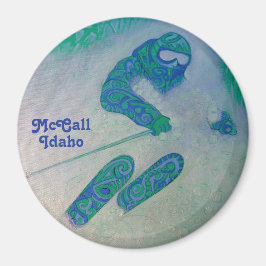 マッコールアイダホスキーヤーマグネット マグネット