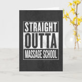 マッサおもしろいージセラピー学校卒業 カード (黄色い花)