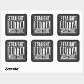 マッサおもしろいージセラピー学生学校卒業 スクエアシール (シート)