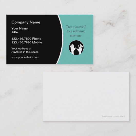 マッサモダンージセラピーテーマ 名刺 (正面/裏面)