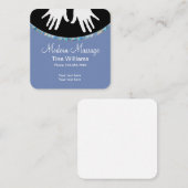 マッサモダンージユニークデザイン スクエア名刺 (正面/裏面)