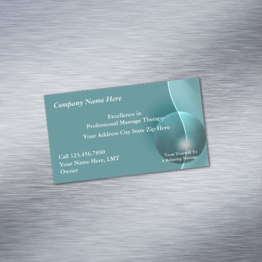 マッサモダンージユニークデザイン マグネット名刺 (インサイチュ)