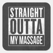 マッサーおもしろいジセラピークライアントのギフト スクエアシール (正面)