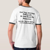 マッサージか結び目 Tシャツ (裏面)