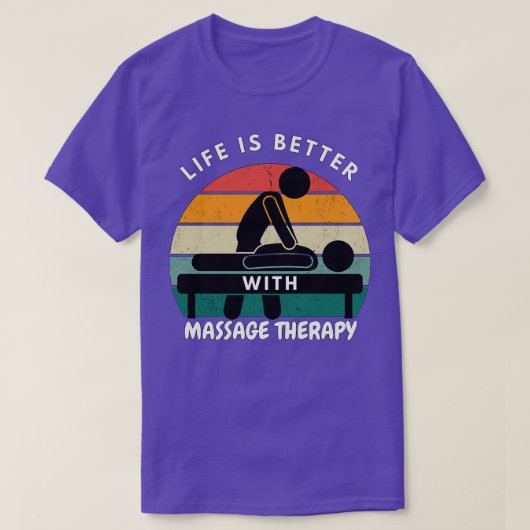 マッサージで生活が良いセラピー Tシャツ (デザイン正面)