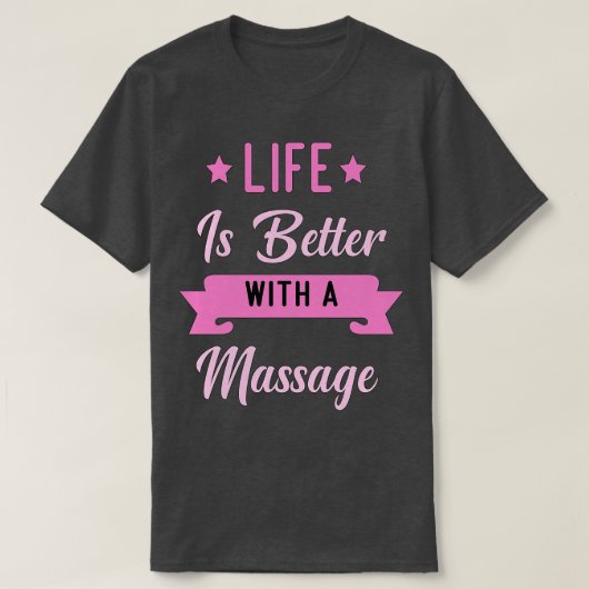 マッサージで生活が良い3 Tシャツ (デザイン正面)