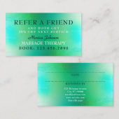 マッサージとウェルネス紹介カード 紹介カード (正面/裏面)