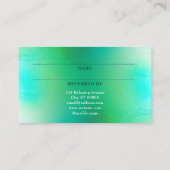 マッサージとウェルネス紹介カード 紹介カード (裏面)