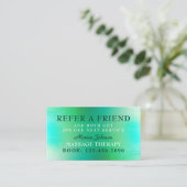 マッサージとウェルネス紹介カード 紹介カード (スタンド正面)