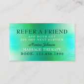 マッサージとウェルネス紹介カード 紹介カード (正面)