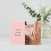 マッサージとボディワークの写真 ポストカード (スタンド正面)