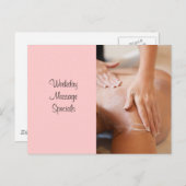 マッサージとボディワークの写真 ポストカード (正面/裏面)