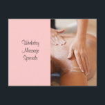 マッサージとボディワークの写真 ポストカード<br><div class="desc">私たちのマッサージとボディワークの写真はすべて完全にカスタマイズ可能である：写真のサイズと配置を変更し、水平から垂直に移動し、文字をパーソナライズし、違うフォントと色を選縁ど択。クリックよカスタマイズり始めろ！足のマッサージ写真から背中の深いの流出まで、私たちはあなたの練習のためのノートカードや名刺を持っている。</div>