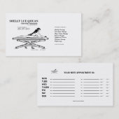 マッサージのサロンかセラピストまたはMasseuseの名刺 予約カード (正面/裏面)