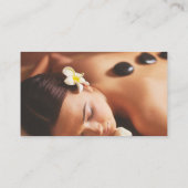 マッサージのスパのテーマ 名刺 (裏面)