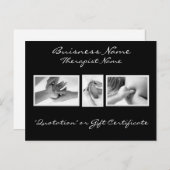 マッサージのセラピーのギフトカード ポストカード (正面/裏面)