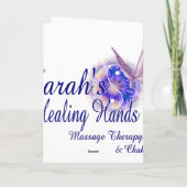 マッサージのセラピーのバースデー・カード カード (裏面)