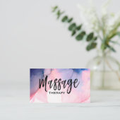 *~*マッサージのセラピーのマッサージセラピストの水彩画 名刺 (スタンド正面)