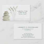 マッサージのセラピーの医術のスキンケアビジネス 名刺 (正面/裏面)