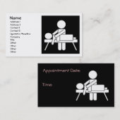 マッサージのセラピーの名刺 予約カード (正面/裏面)