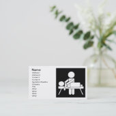 マッサージのセラピーの名刺 予約カード (スタンド正面)