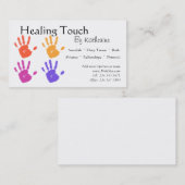 マッサージのセラピーの名刺 名刺 (正面/裏面)