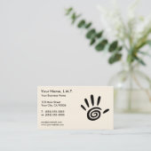 マッサージのセラピーの名刺 名刺 (スタンド正面)