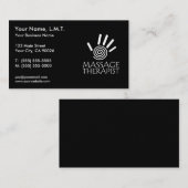 マッサージのセラピーの名刺 名刺 (正面/裏面)