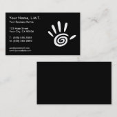 マッサージのセラピーの名刺 名刺 (正面/裏面)