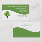 マッサージのセラピーの名刺 名刺 (正面/裏面)