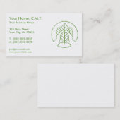 マッサージのセラピーの名刺 名刺 (正面/裏面)