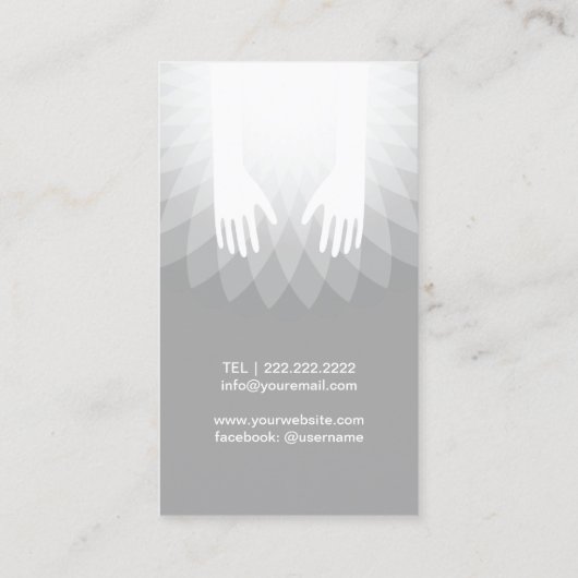 マッサージのセラピーの治療のスパのサロン 名刺 (裏面)