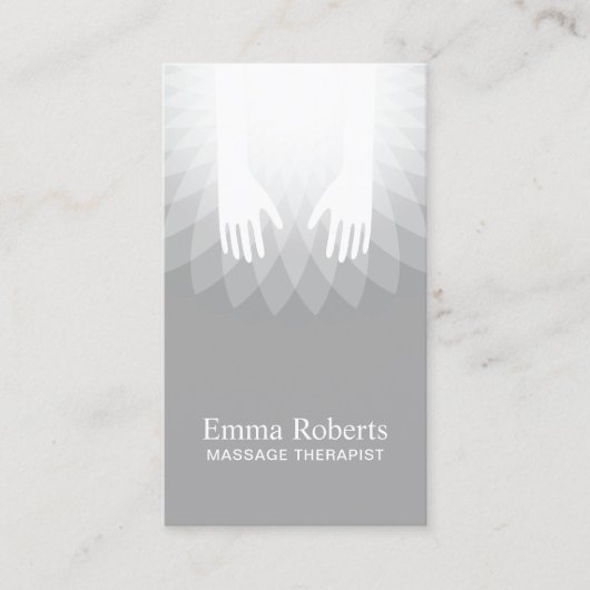 マッサージのセラピーの治療のスパのサロン 名刺 (正面)