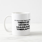 マッサージのセラピーの泣き叫び無し コーヒーマグカップ (左)