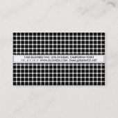 マッサージのセラピーの錯覚の黒 名刺 (裏面)