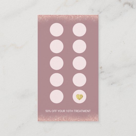 マッサージのセラピー治療手及びはすの花のスパ ロイヤリティカード (裏面)