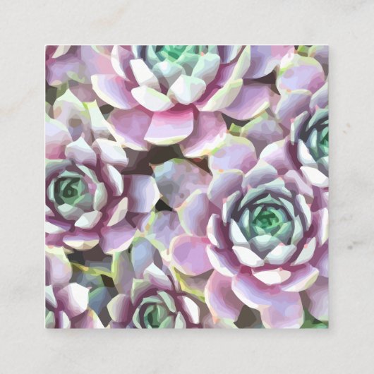 マッサージのプロフェッショナル スクエア名刺 (裏面)